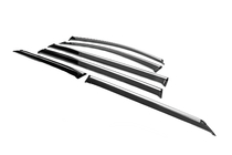 Вітровики з хромованим молдингом Niken Luxury (4 шт) фото 2