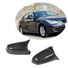 BMW 5 серія E60/E61 2003-2010 рр. Накладки на дзеркала (для 2007-2010, Карбон) фото 2