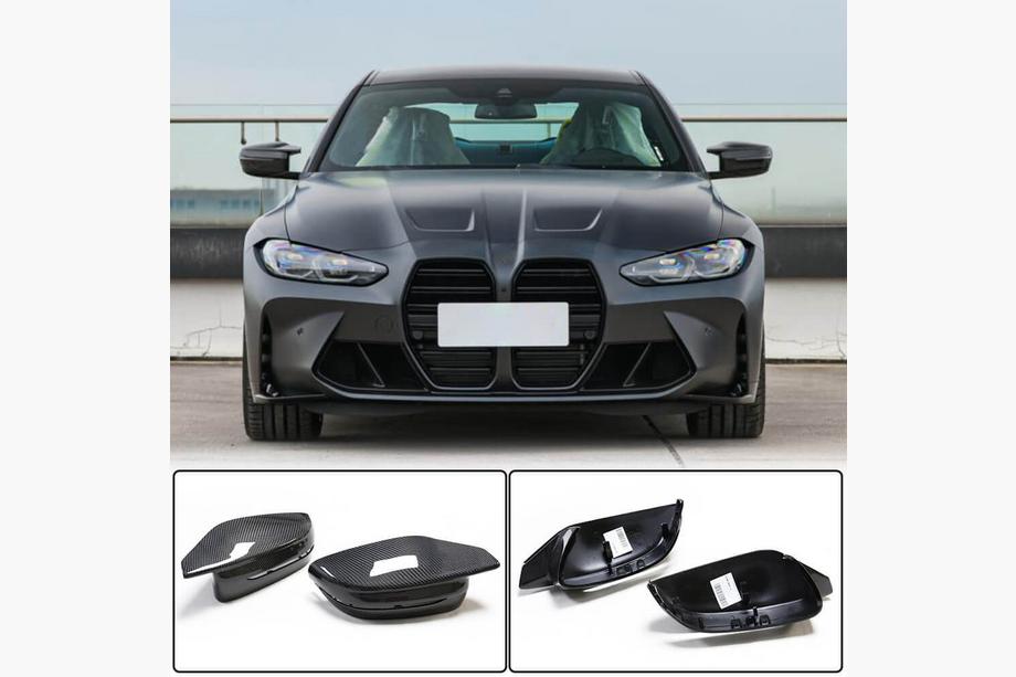 BMW 4 серія G22/23/26 2020- рр. Кришки дзеркал (для G82/G83, Карбон) Image