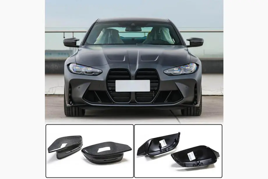 BMW 4 серія G22/23/26 2020- рр. Кришки дзеркал (для G82/G83, Карбон) Image