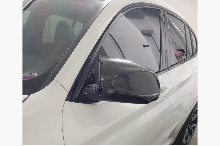 BMW X6 G06 2019-2027 рр. Кришки дзеркал Карбон (для F96 2019-2021) Фото 5
