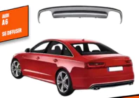 Audi A6 C7 2011-2017 рр. Дифузор заднього бампера DPT V1 (2011-2014) фото 1