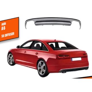 Дифузор заднього бампера DPT V1 (2011-2014) Audi A6 C7 2011-2017 рр. фото 1