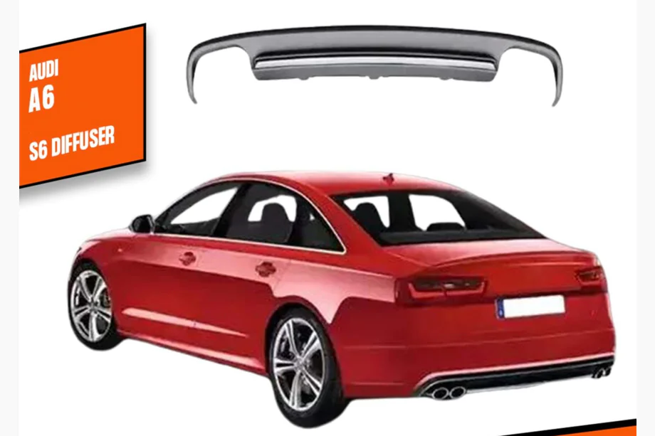 Audi A6 C7 2011-2017 рр. Дифузор заднього бампера DPT V1 (2011-2014) Image