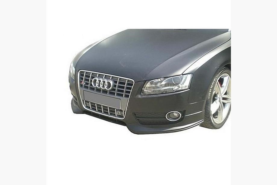 Audi A5 2007-2015 рр. Накладка на передній бампер DPT Flap (2007-2011, чорний глянець) Фото 1