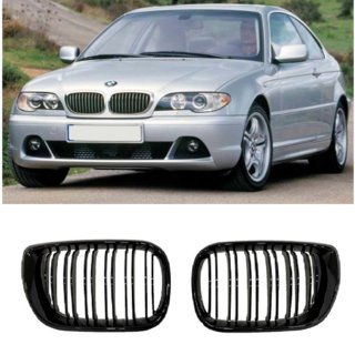 Ніздрі M-Look DPT (для Coupe 2003-2006, чорний глянець) BMW 3 серія E46 1998-2006 рр. фото 3