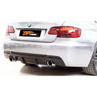 BMW 3 серія E92/E93 2006-2013 рр. Дифузор заднього бампера DPT (для E92 M-Sport, чорний глянець) фото 1