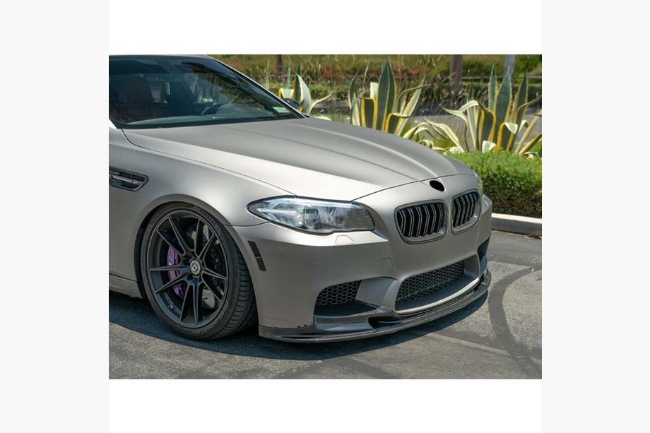 BMW 5 серія F10/F11 2010-2016 рр. Передня Lip накладка DPT V2 (Для M5, чорний глянець) Image