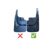 Toyota Land Cruiser 200 2007-2021 рр. Задні бризковики 2015-2021 (2 шт, під обвіс, широкі) фото 2