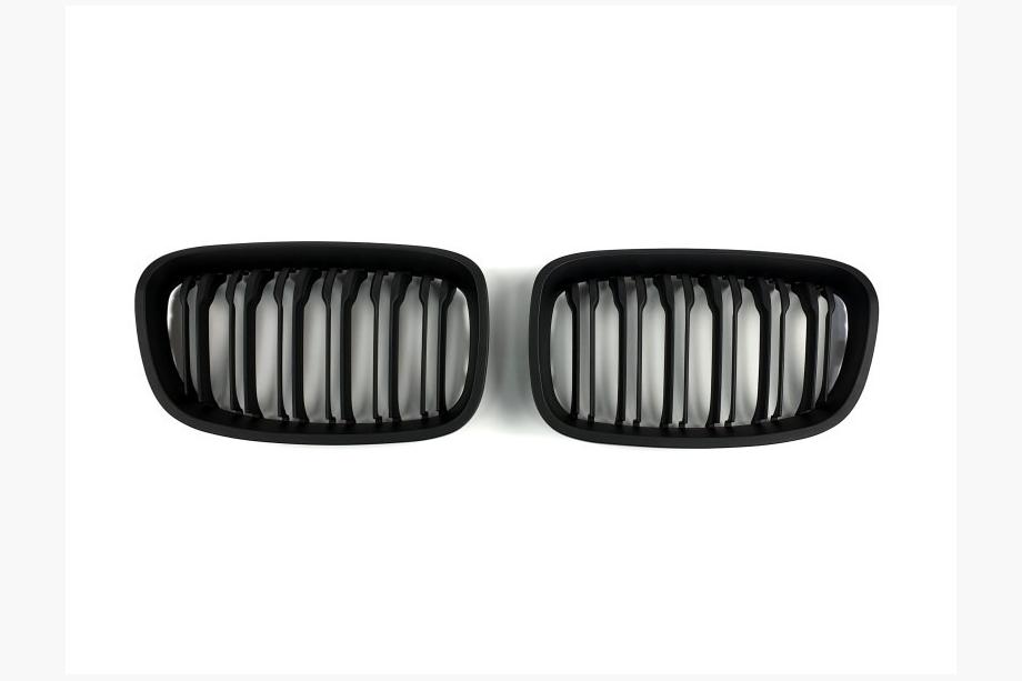 BMW 1 серія F20/F21 2011-2019 рр. Ніздрі M-Look (2011-2014, чорний матовий) Фото 2