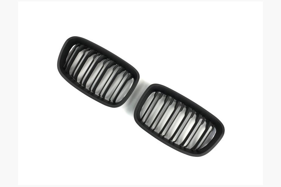 BMW 1 серія F20/F21 2011-2019 рр. Ніздрі M-Look (2011-2014, чорний матовий) Фото 3