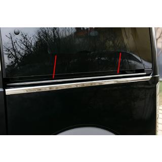 Молдинг на рейку зсувної дверки (2 шт, нерж) Ford Connect 2010-2013 рр. фото 1