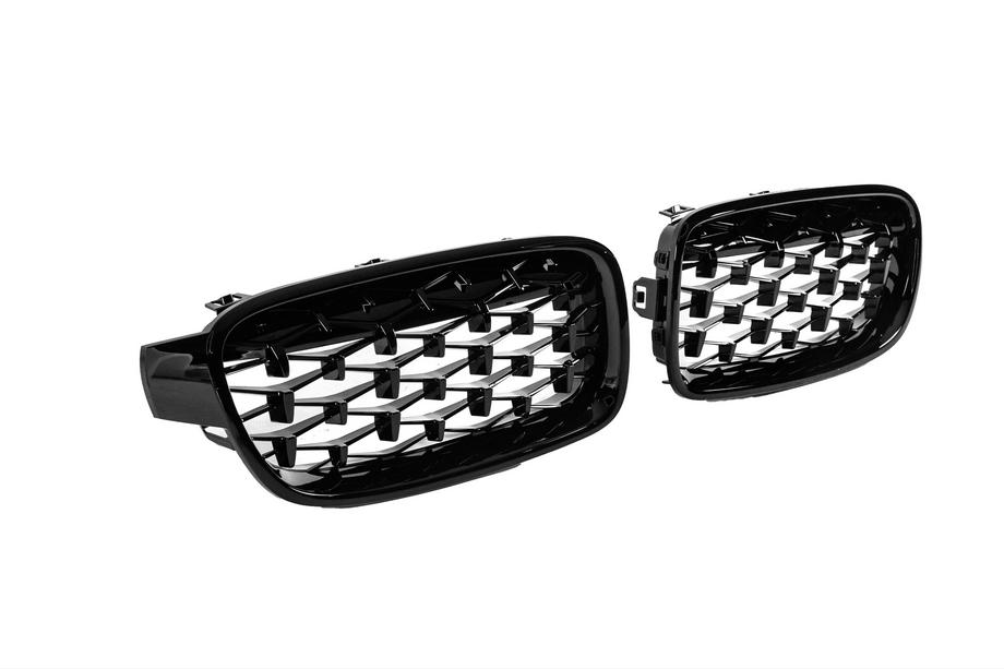 BMW 3 серія F30/F31 2012-2019 рр. Ніздрі Diamond Black Фото 5