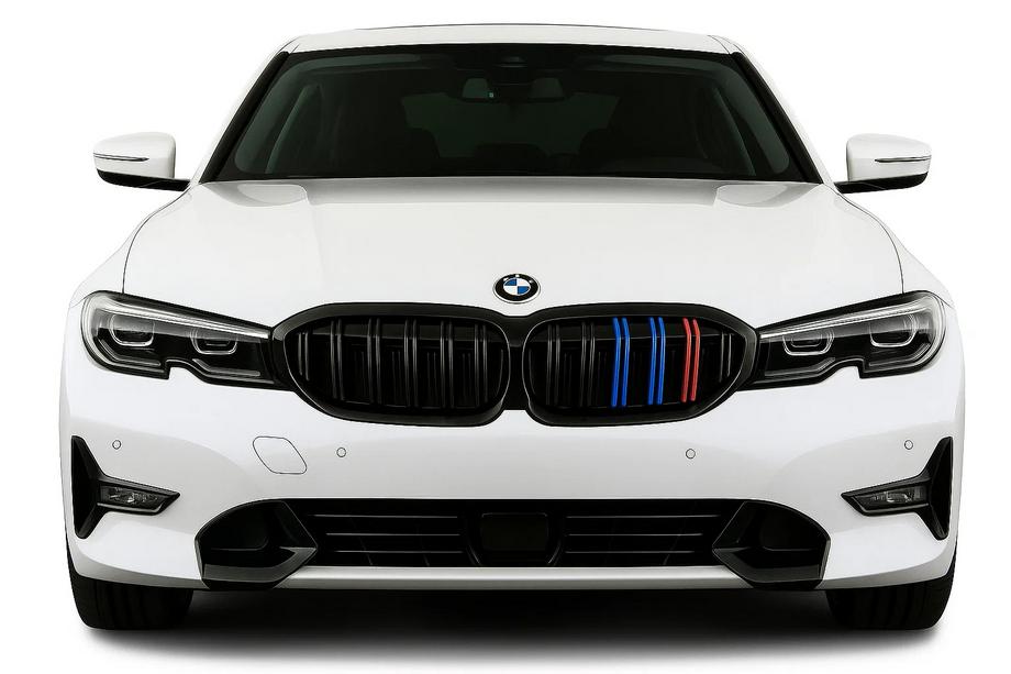 BMW 3 серія G20/G21 2018- рр. Ніздрі M-Look V2 (2018-2022, M-Color з чорною окантовкою) Фото 1