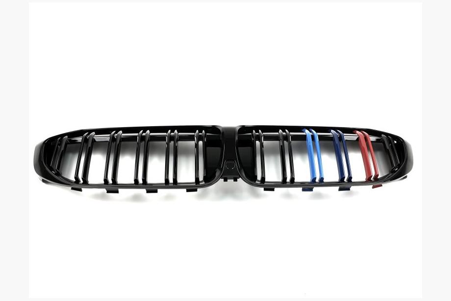 BMW 3 серія G20/G21 2018- рр. Ніздрі M-Look V2 (2018-2022, M-Color з чорною окантовкою) Фото 4
