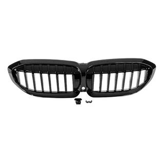 Ніздрі 1 Bar (2018-2022, чорний глянцевий) BMW 3 серія G20/G21 2018- рр. фото 2