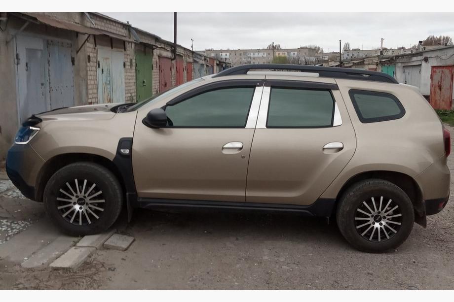 Renault Duster 2008-2017 рр. Молдинг дверних стійок (6 шт, нерж.) Image