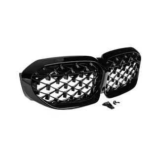 Ніздрі Diamond Black (2018-2022, чорна окантовка) BMW 3 серія G20/G21 2018- рр. фото 4