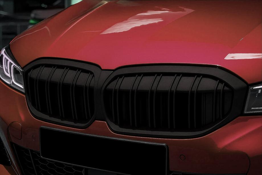 BMW 3 серія G20/G21 2018- рр. Ніздрі M-Look (2022+, чорний матовий) Фото 1