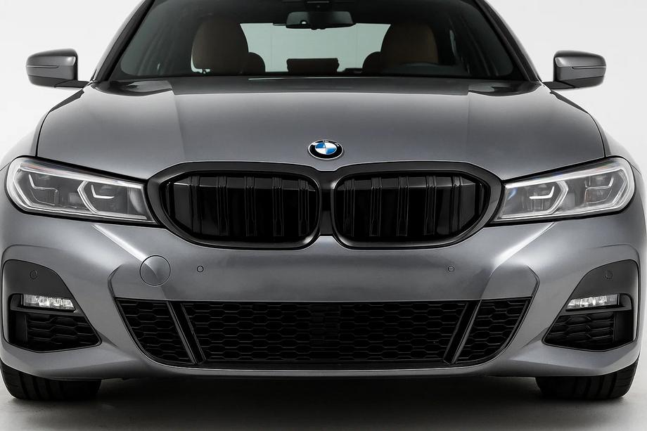 BMW 3 серія G20/G21 2018- рр. Ніздрі M-Look (для G28 2022+, чорний глянцевий) Фото 1