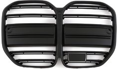 BMW 4 серія G22/23/26 2020- рр. Ніздрі M-Look (для G22/23, чорний матовий) фото 2