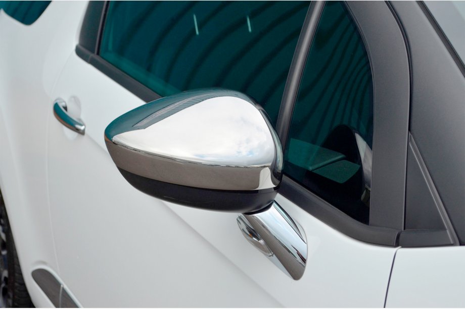 Citroen C-4 Picasso 2013-2022 рр. Накладки на дзеркала (2 шт., Нерж.) Фото 8