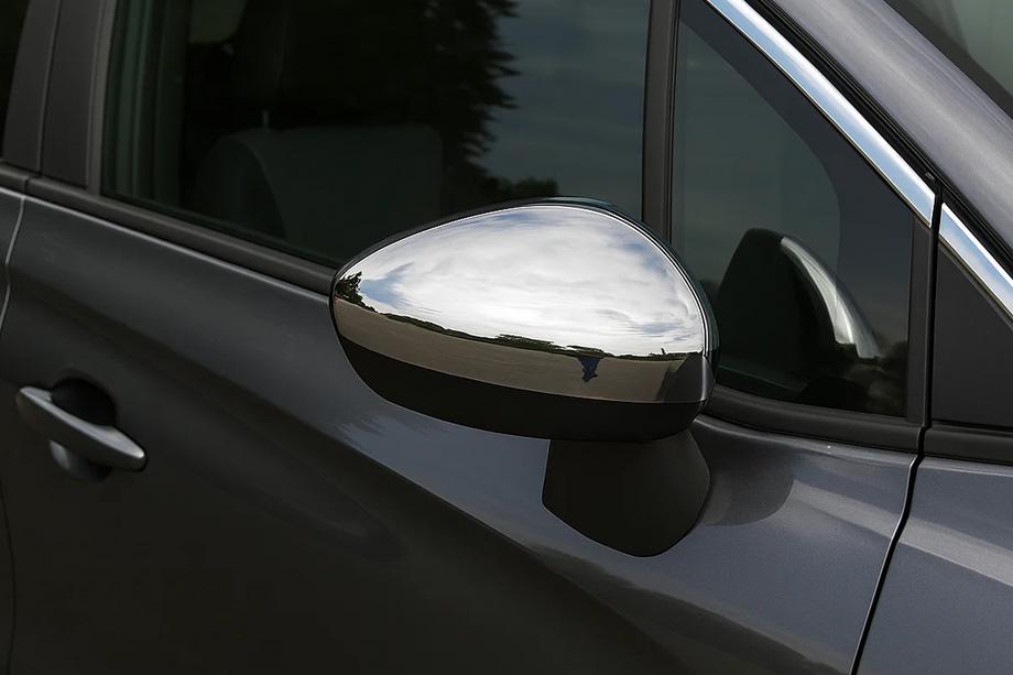 Citroen C-4 Picasso 2013-2022 рр. Накладки на дзеркала (2 шт., Нерж.) Фото 1