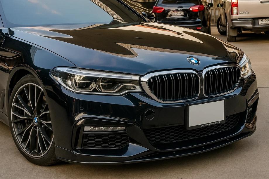 BMW 5 серія G30/G31 2017-2023 рр. Ніздрі M-Look (2017-2020, чорний глянець з хром окантовкою) Фото 1