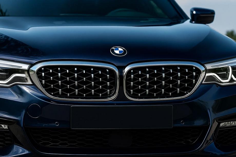BMW 5 серія G30/G31 2017-2023 рр. Ніздрі Diamond Silver V1 (2017-2020, хром окантовка) Фото 1