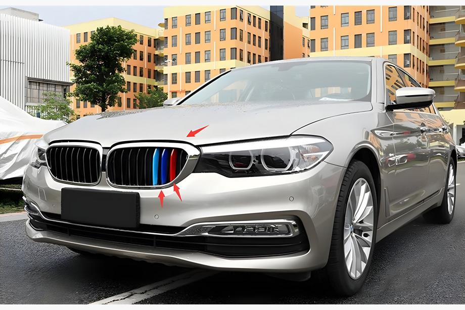 BMW 5 серія G30/G31 2017-2023 рр. Ніздрі 1 Bar (2017-2020, M-Color з хром окантовкою) Фото 3
