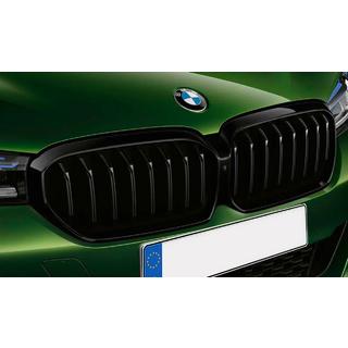 Ніздрі 1 Bar (2021+, чорний глянцевий) BMW 5 серія G30/G31 2017-2023 рр. фото 1