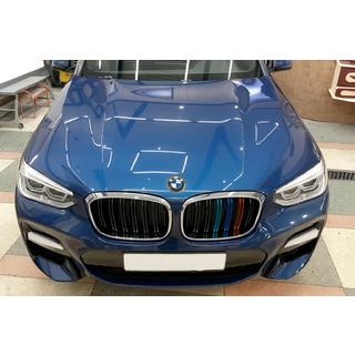 Ніздрі M-Look (2018-2021, M-Color з хром окантовкою) BMW X3 G01 2018- рр. фото 1