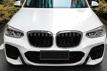 BMW X4 G02 2018- рр. Ніздрі M-Look (2018-2021, чорний глянець з хром окантовкою) фото 1
