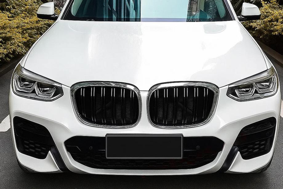 BMW X4 G02 2018- рр. Ніздрі M-Look (2018-2021, чорний глянець з хром окантовкою) Image