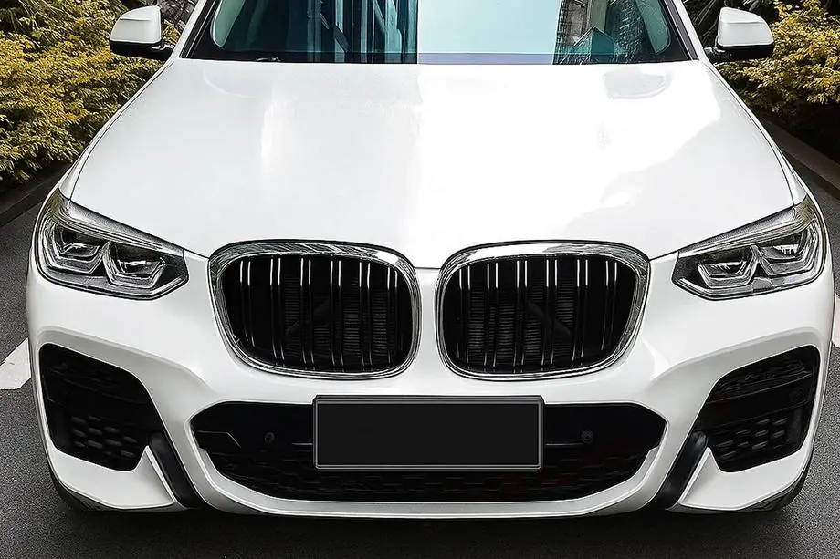 BMW X4 G02 2018- рр. Ніздрі M-Look (2018-2021, чорний глянець з хром окантовкою) Фото 1