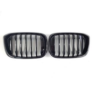 Ніздрі 1 Bar (2018-2021, чорний глянцевий) BMW X3 G01 2018- рр. фото 2