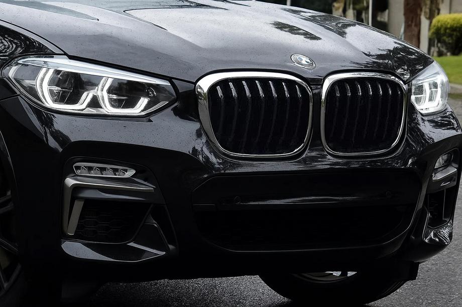 BMW X3 G01 2018- рр. Ніздрі 1 Bar (2018-2021, чорний глянець з хром окантовкою) Фото 1