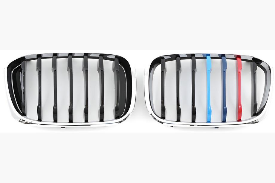 BMW X3 G01 2018- рр. Ніздрі 1 Bar (2018-2021, M-Color з хром окантовкою) Фото 2