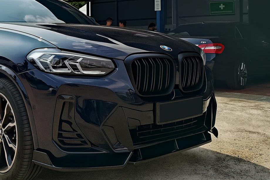 BMW X3 G01 2018- рр. Ніздрі M-Look (2021+, чорний матовий) Фото 1