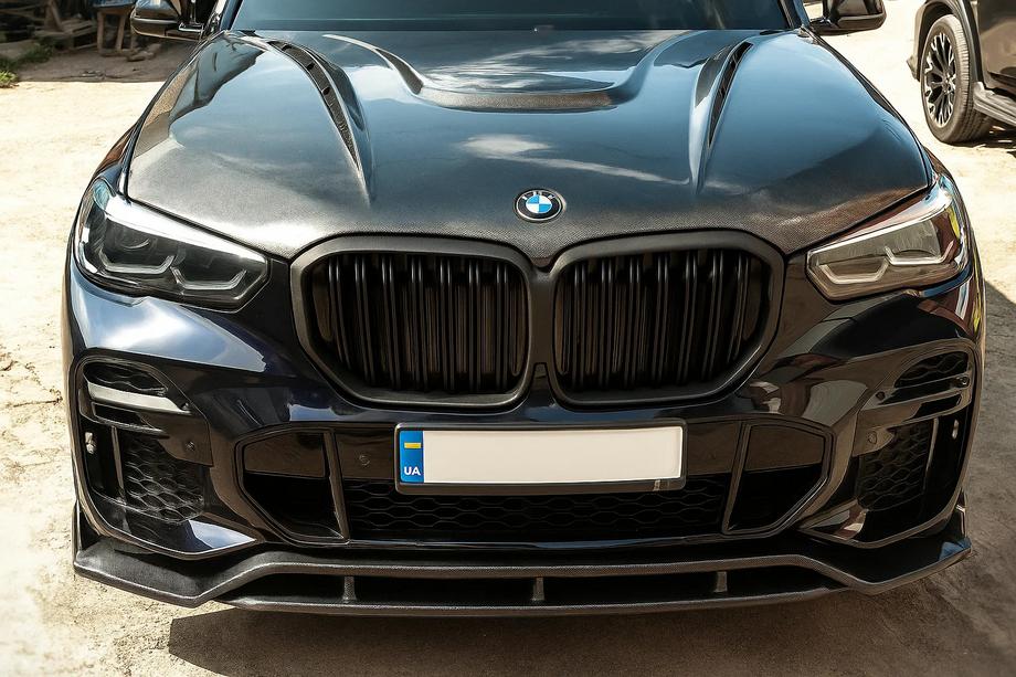 BMW X5 G05 2019-2026 рр. Ніздрі M-Look (2019-2022, чорний матовий) Фото 1