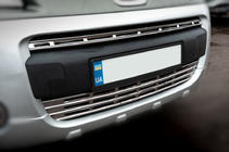 Накладки на решітку радіатора (2 част., Нерж.) фото 1