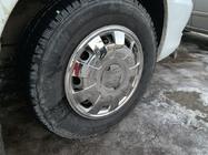 Volkswagen Crafter 2006-2016 рр. Ковпаки з нержавійки Пелюстки (1-катковий, 4 шт) фото 5