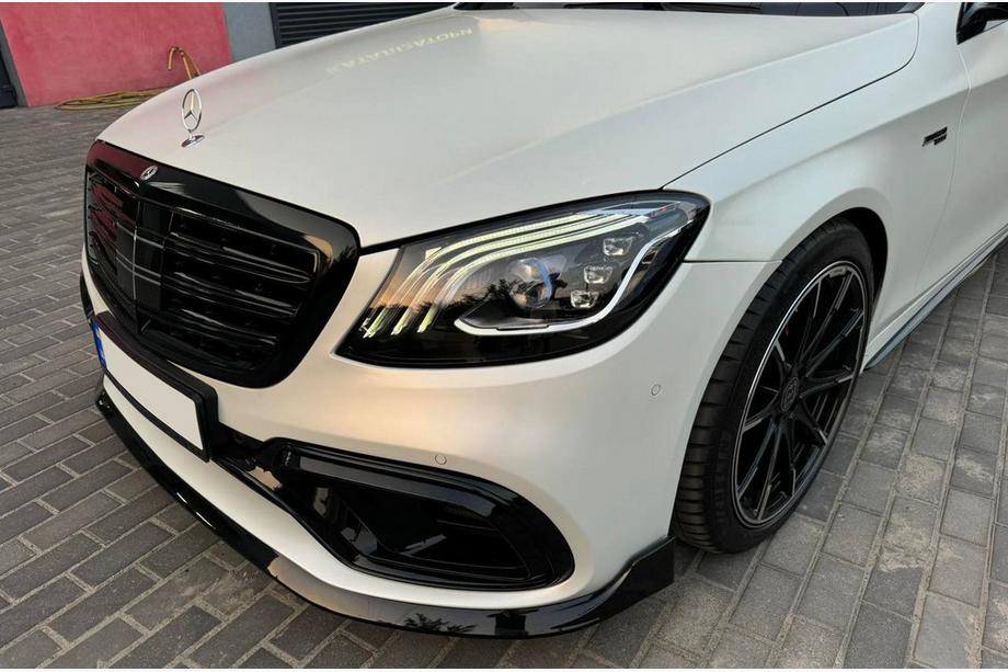 Mercedes S-class W222 2013-2022 рр. Передня лип-накладка BRB (2018+) Фото 3