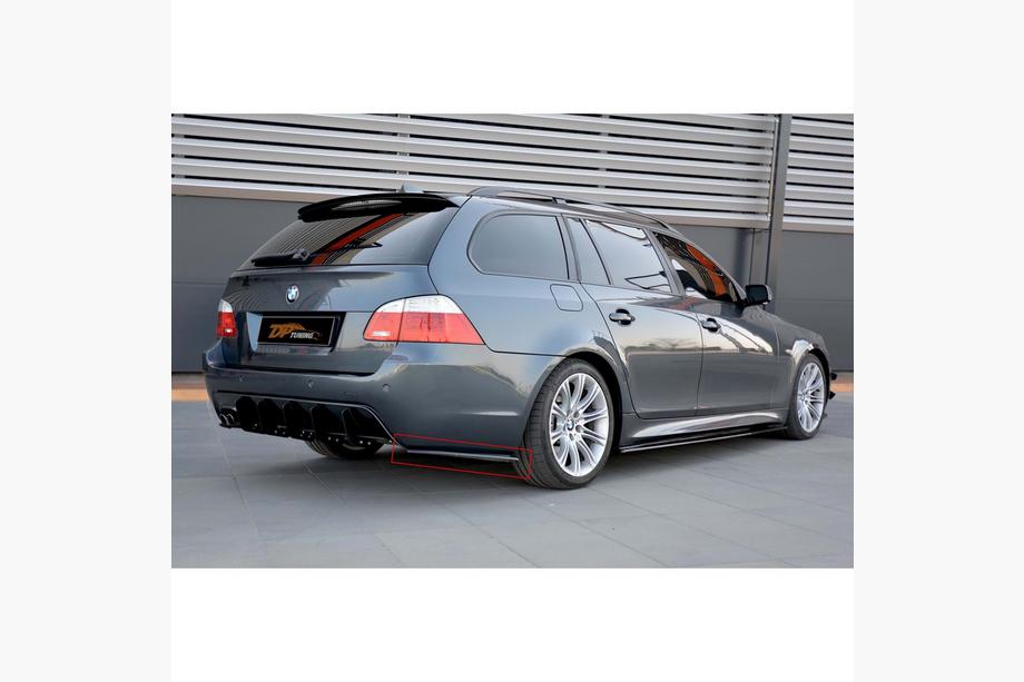 BMW 5 серія E60/E61 2003-2010 рр. Задні FLAP накладки DPT (чорний глянець) Image