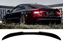 Audi A7 2010-2018 рр. Спойлер DPT V2 (SD, чорний глянець) фото 1