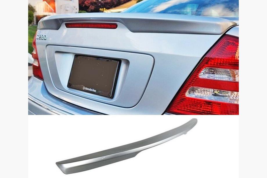 Mercedes C-class W203 2000-2007 рр. Спойлер DPT (SD, чорний глянець)