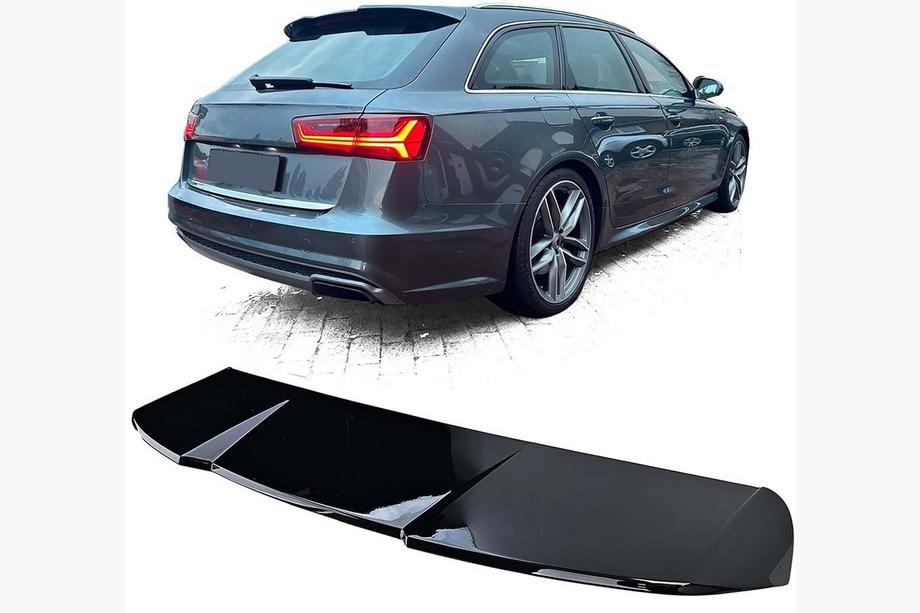 Audi A6 C7 2011-2017 рр. Спойлер DPT V2 (Avant, чорний глянець) Фото 1