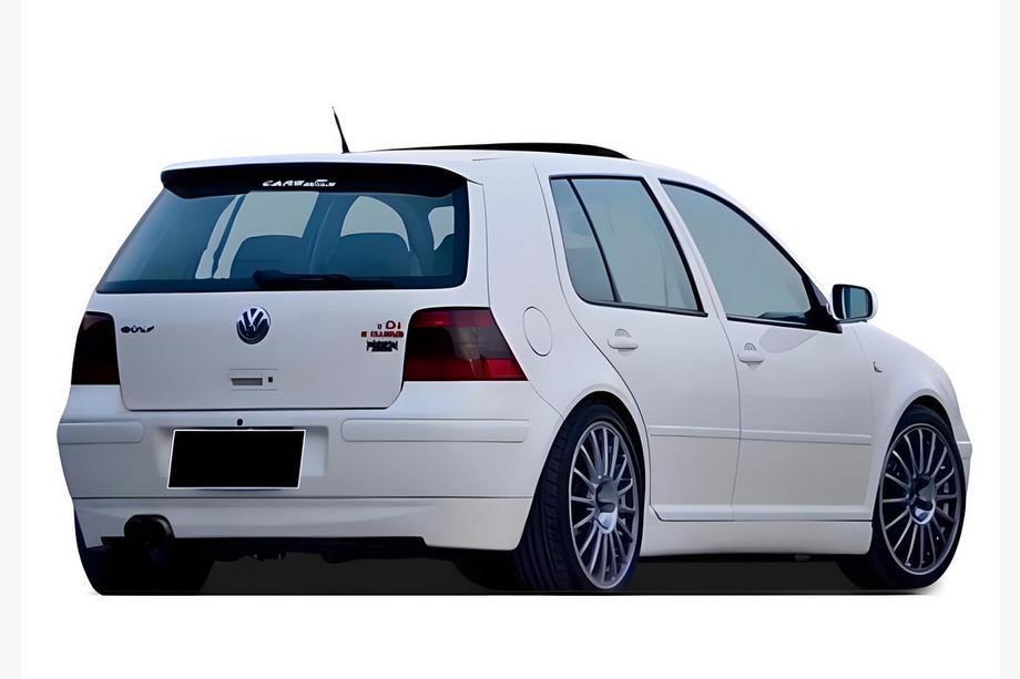 Volkswagen Golf 4 1997-2006 рр. Задній дифузор DPT (чорний матовий) Image