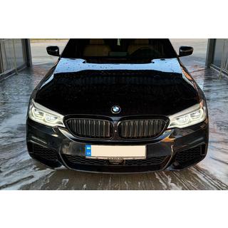 Накладка на передній бампер DPT Lip V2 (для M-Performance 2017-2020, чорний глянець) BMW 5 серія G30/G31 2017-2023 рр. фото 2