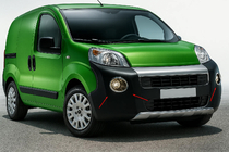 Citroen Nemo 2007-2017 рр. Накладки на противотуманки верхня модель (2 шт, нерж.) фото 1